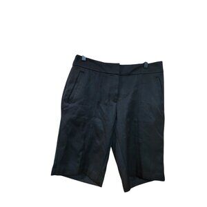 Izod Golf Womens Black Bermuda Shorts Size 6 With Sun Control & Wicking Technolo